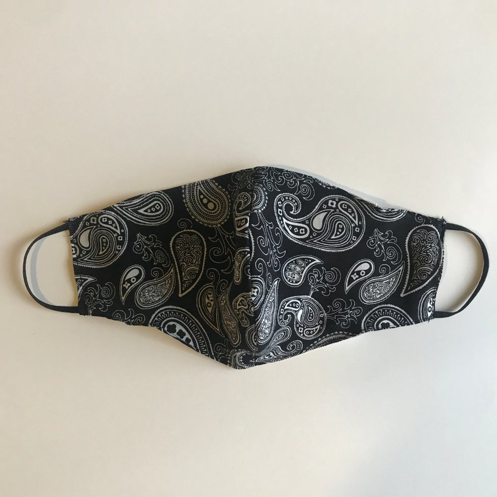 Black Bandana Face Cover